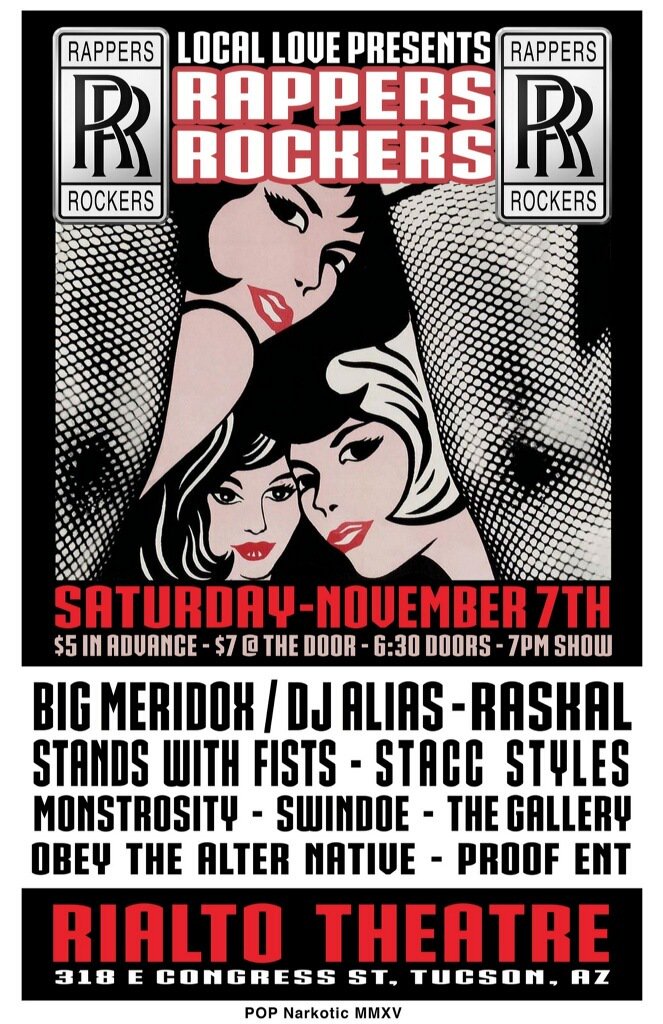ThaRealDoK's tweet photo. Get at me for your $5.00 #tickets to this, #Tucson!! #LoveThyMonsta #LocalLove #Rappers #Rockers https://t.co/Bd6EddDE14