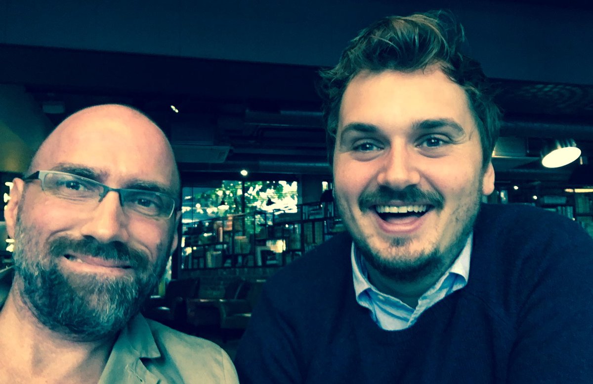 pgolding's tweet photo. with @BenBuckleyArt at The Hoxton talking digital art concepts for @kliodigital #ArtEvolving https://t.co/4hfgooMRWs