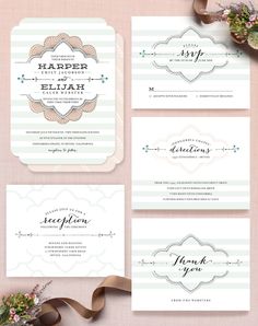 Pretty #wedding paper. Which would you choose? - bit.ly/1OMGL8i #MintedPinspiration #MintedWeddings