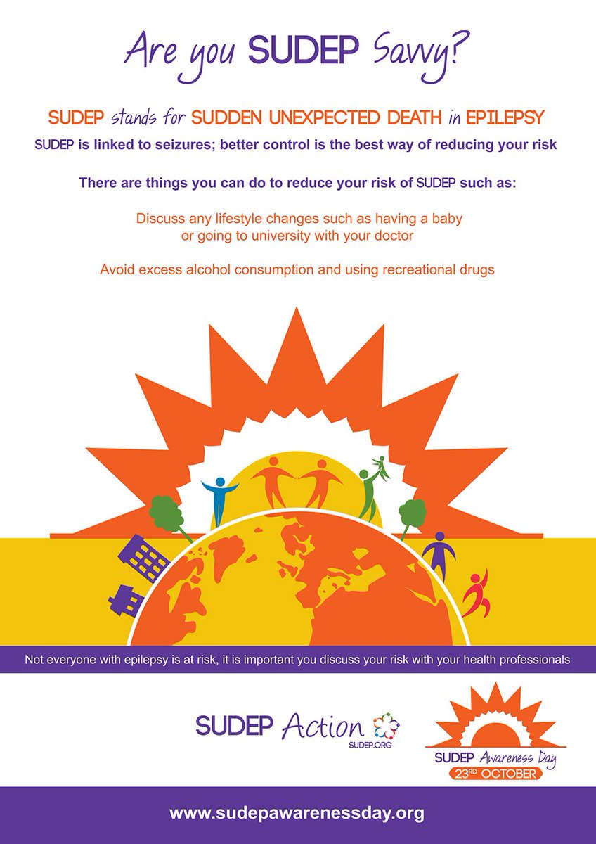 SudepAction's tweet photo. @AKFUS Please retweet &amp; help raise awareness of SUDEP #epilepsy #RuSUDEPSavvy? #SUDEPAwarenessDay2015 https://t.co/DhtCL3e0BI