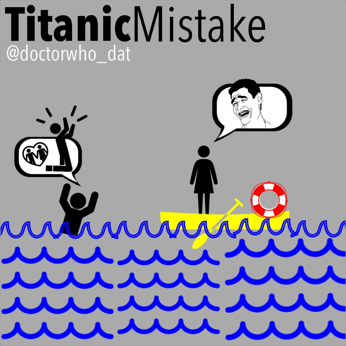 wimageapp's tweet photo. TGIF :) Here is today's #wimageremake : @doctorwho_dat : Titanic Mistake #PutYourExInAMovie #SorryNotSorry #Bye https://t.co/AVWGTpW0nc