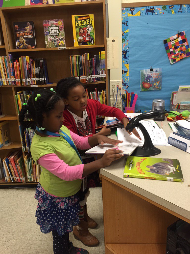 SPES_Library's tweet photo. First Graders at SPES can check-out by themselves!  Feel the power! @franglick @spes0310 https://t.co/334fgtu2Eq