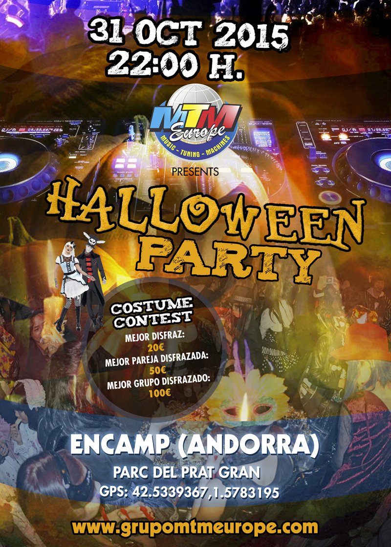 MTM_Spain's tweet photo. #HalloweenInternationalTuningShow y #MTMEuropeFinals2015 31 Oct y 1 Nov en Parc del Prat Gran Encamp (Andorra) https://t.co/VBNkASrkdQ