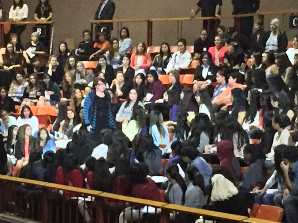 Cr8vlyMaladjstd's tweet photo. Supreme Court Sonia Sotomayor came up into the balcony to talk to the youth. #hellacool #poorsecretservice #AWL2015 https://t.co/TJig8aTs1S