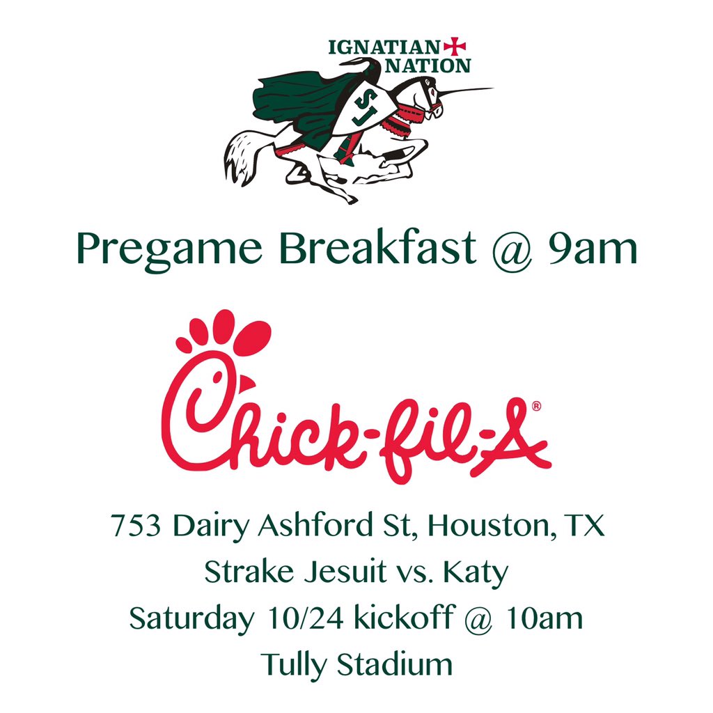 ignatian_nation's tweet photo. Tomorrow's game time is moved to 10am at Tully Stadium! Come out early for pregame breakfast with The Nation https://t.co/qENj4JM4mp