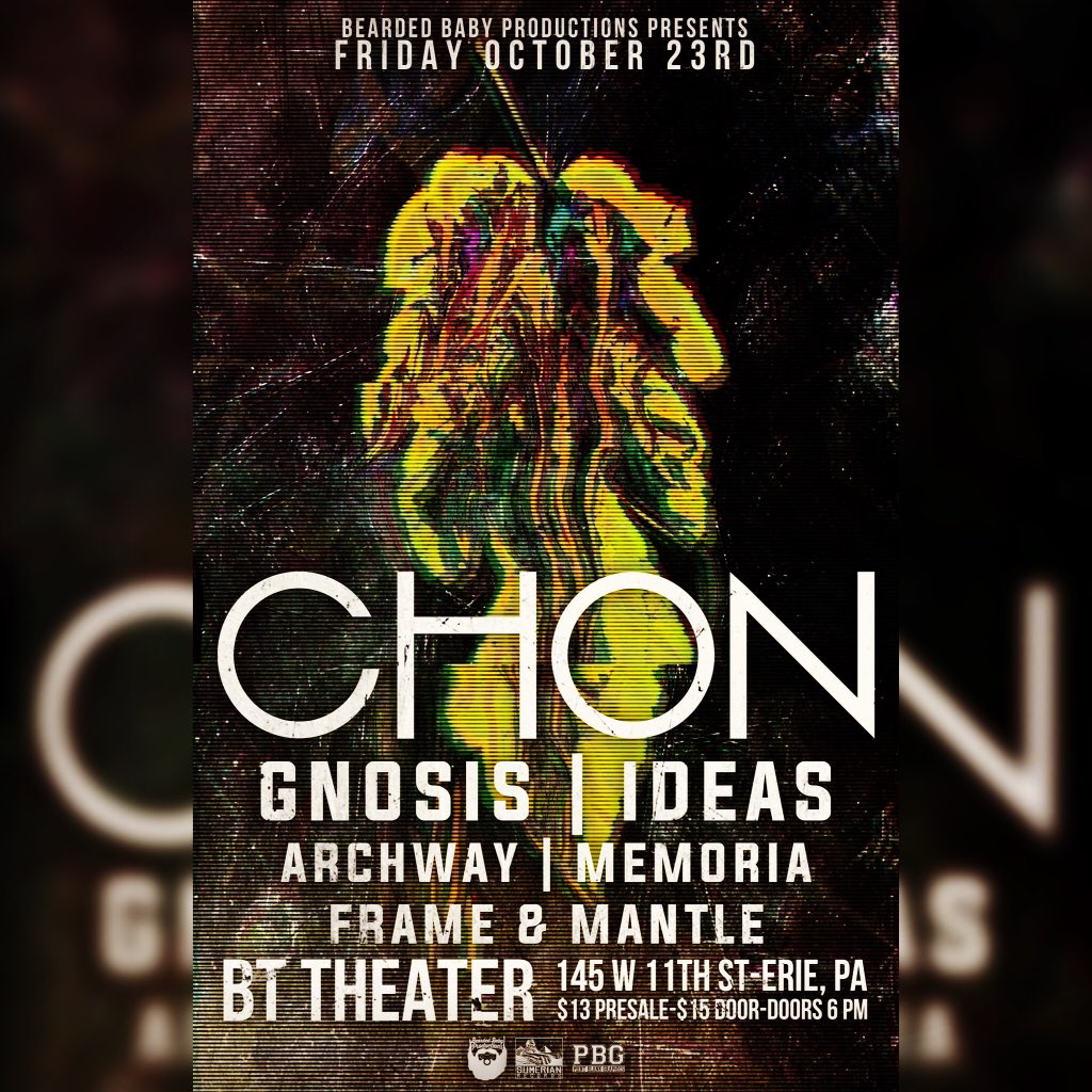 BeardedBabyShow's tweet photo. @CHONofficial is 2NITE at @BasementTrans w/@GNOSiStunes @frameandmantle @Archwaypa and #ideas https://t.co/qRoO4KCvrt