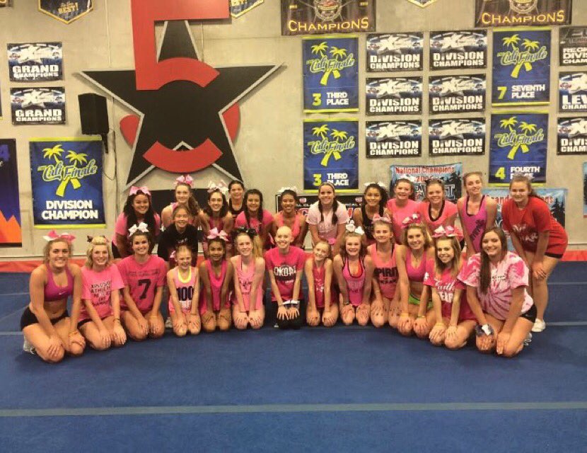 Pink out practice to support breast cancer and Haley #HALEYSTRONG 💖🎀💕