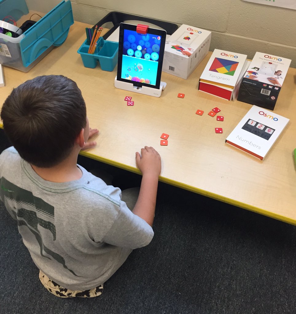 Practicing counting on with <a href="/PlayOsmo/">Osmo</a> #mathissofun #lssharks