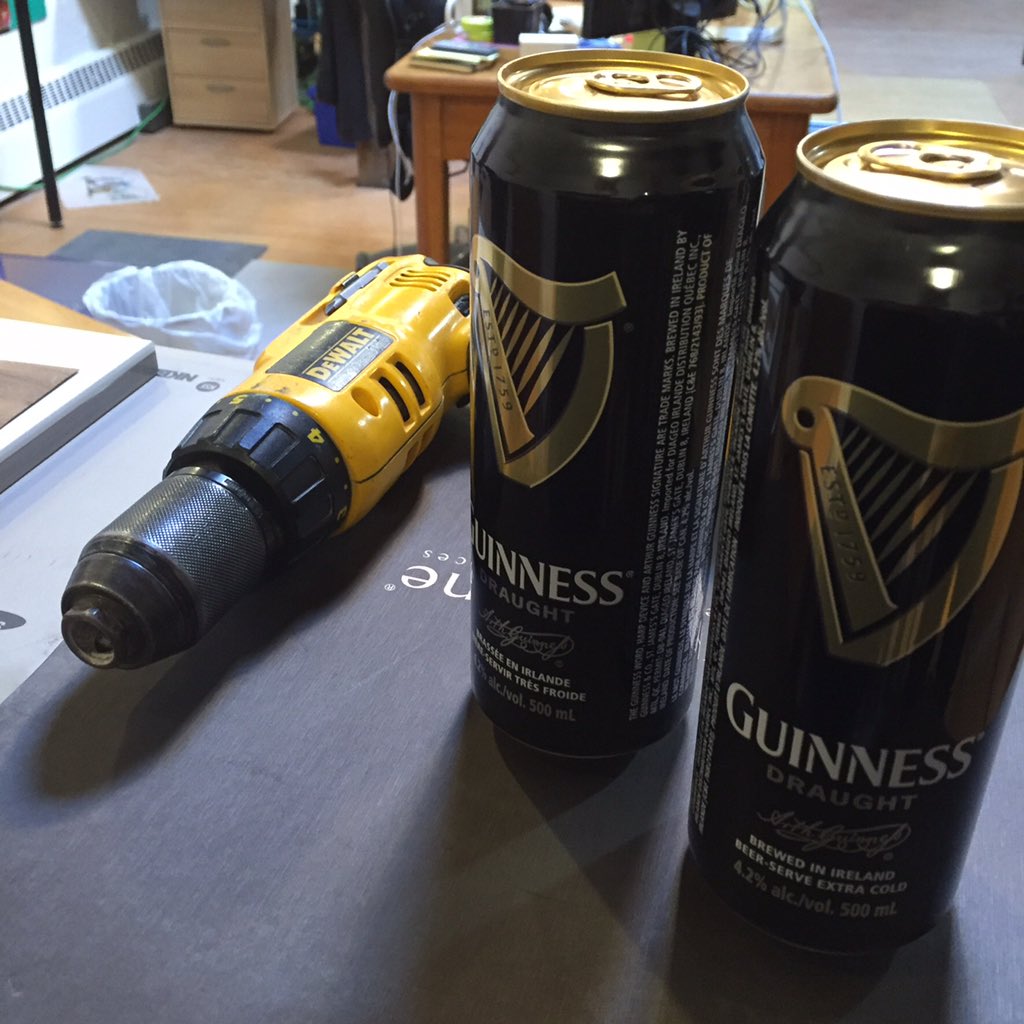 Social Friday...studio construction full swing <a href="/xebexebex/">Bex Fernando</a> <a href="/viller613/">Rob Villeneuve</a> how's Ireland? #guinness