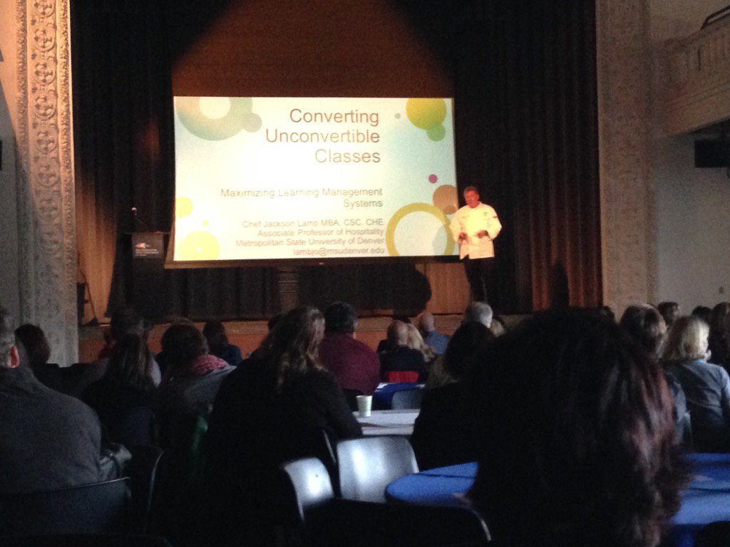 skeducator's tweet photo. "Take your ego out of your syllabus" -Chef Jackson Lamb @msudenver #TLTS2015 https://t.co/AsHFA2xp9G