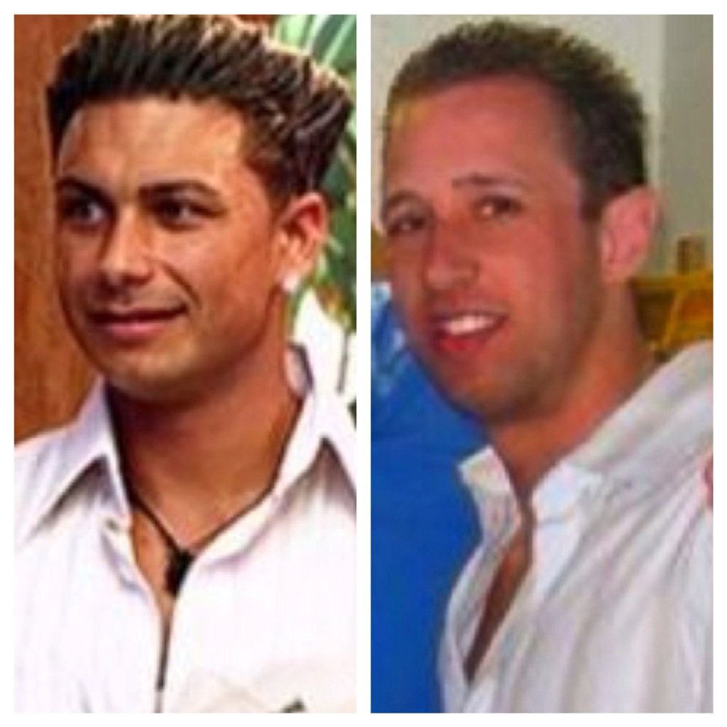 kristnsullivan's tweet photo. @ryandimillo at least I respect my doppelgänger. #JerseyShoreGuido #Blowout #HeyBrah #WhiteTeesAndDeepVees #GTL https://t.co/V2JUGMqoH8