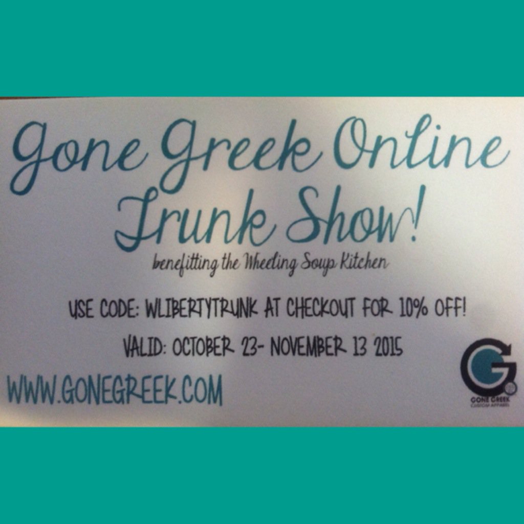 WLU_Panhellenic's tweet photo. Need some big/little gifts or some tree holiday shopping? Use the code &amp; help us in our fundraiser thru @GONE_GREEK https://t.co/56XjfG4W9K