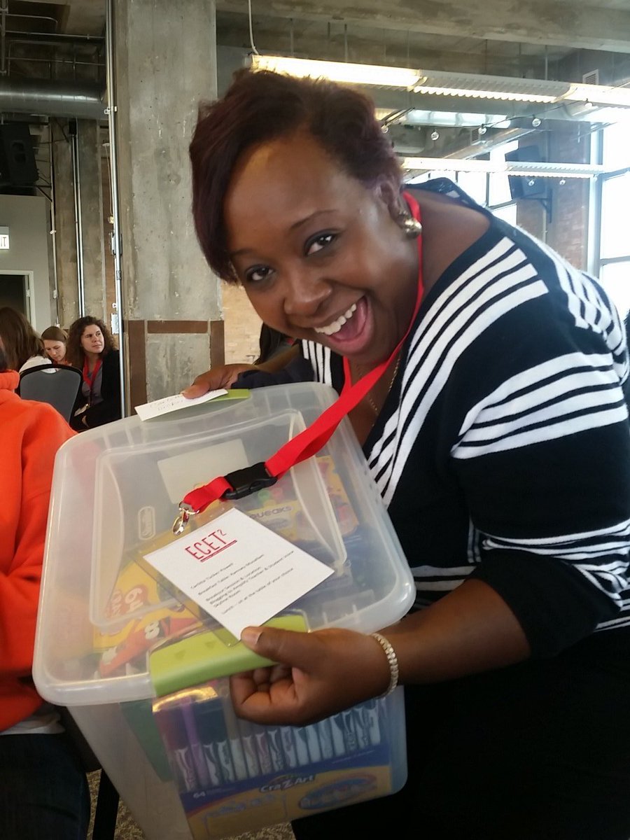 Lovesthekids's tweet photo. Doesn't it feel great to be celebrated @litta1? #ecet2chicago #ECET2 https://t.co/miL5NZqyCy