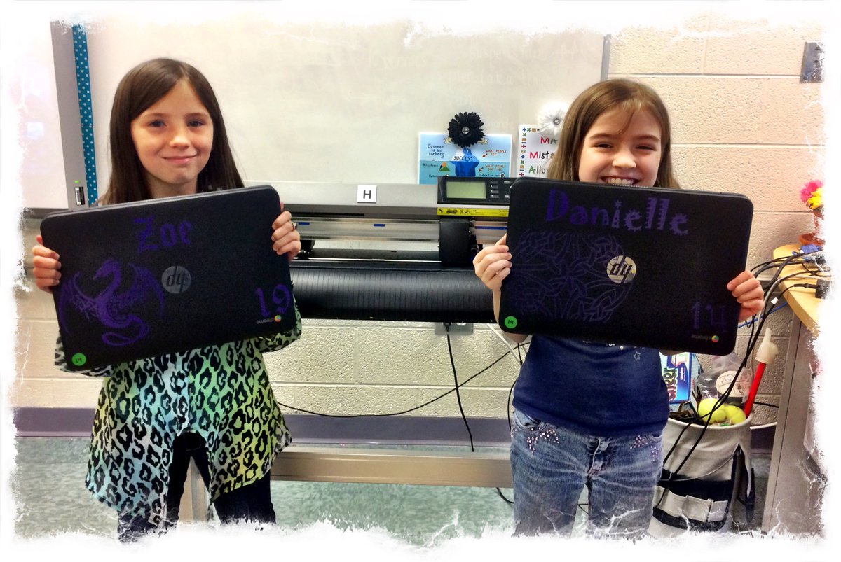 cotnerstigers's tweet image. Thx 2 the #mobilefablab, #Inkscape &amp;amp; 3rd &amp;amp; 4th gr. #creativity, Chromebooks will soon have some added bling! #ICELab