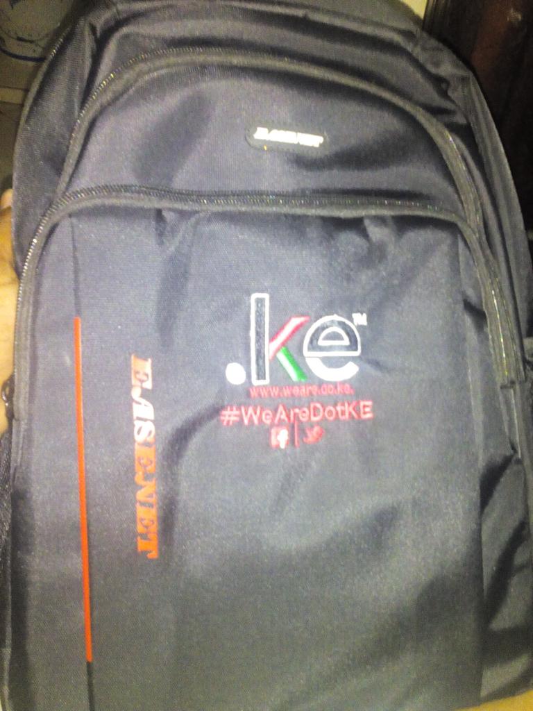 KevynNdiritu's tweet photo. @theTrendLive @christinemaema #theTrend #WeAreDotKe Won this awesome BackPack from KENIC from Last week's show! https://t.co/FJqgHavskM