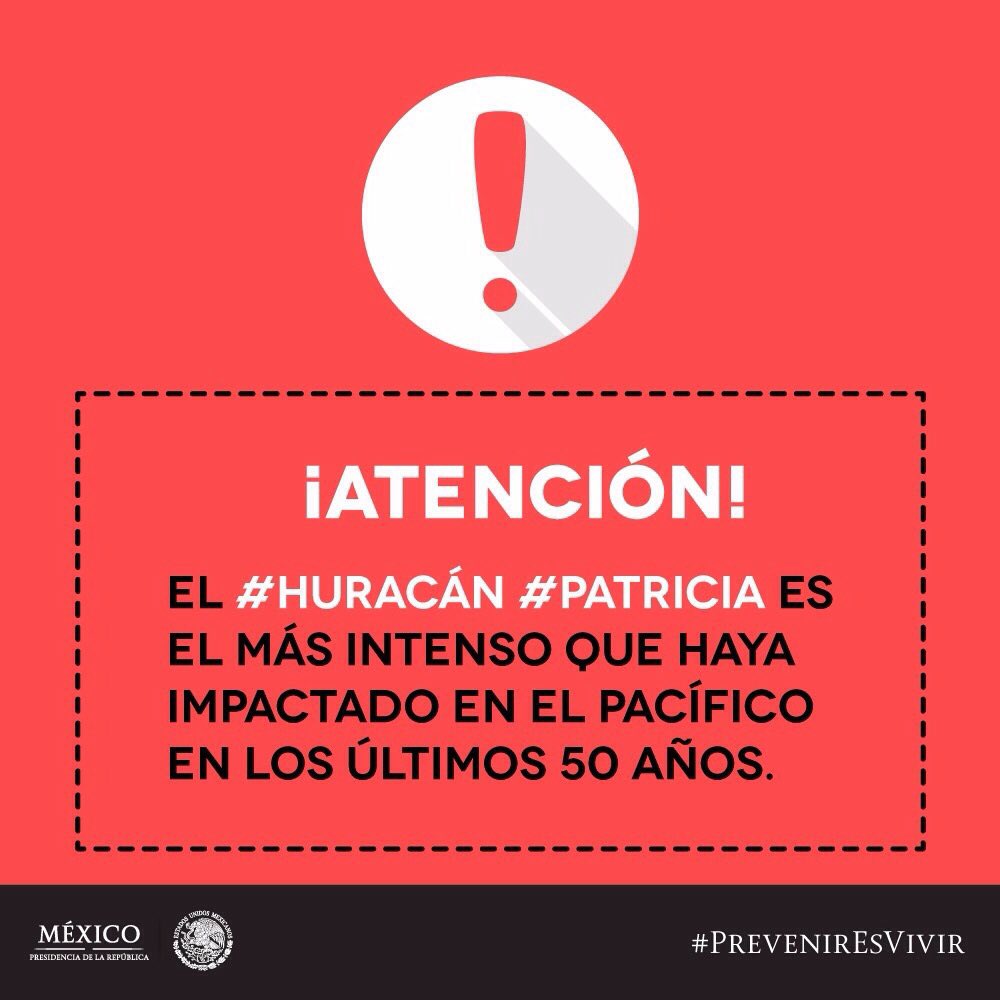 cultura_mx's tweet photo. #HuracánPatricia, pasa la voz y protégete: https://t.co/EW8P5qQOD6