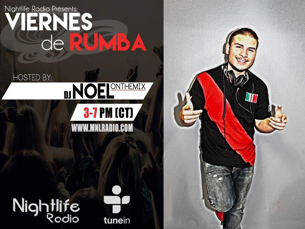 MNLRadio's tweet photo. Check out our #new show: VIERNES DE RUMBA Hosted by: Noel on the Mix! (3-6PM) #LIVE on https://t.co/WrFTuLWMR9 https://t.co/k8I7u4tfKX