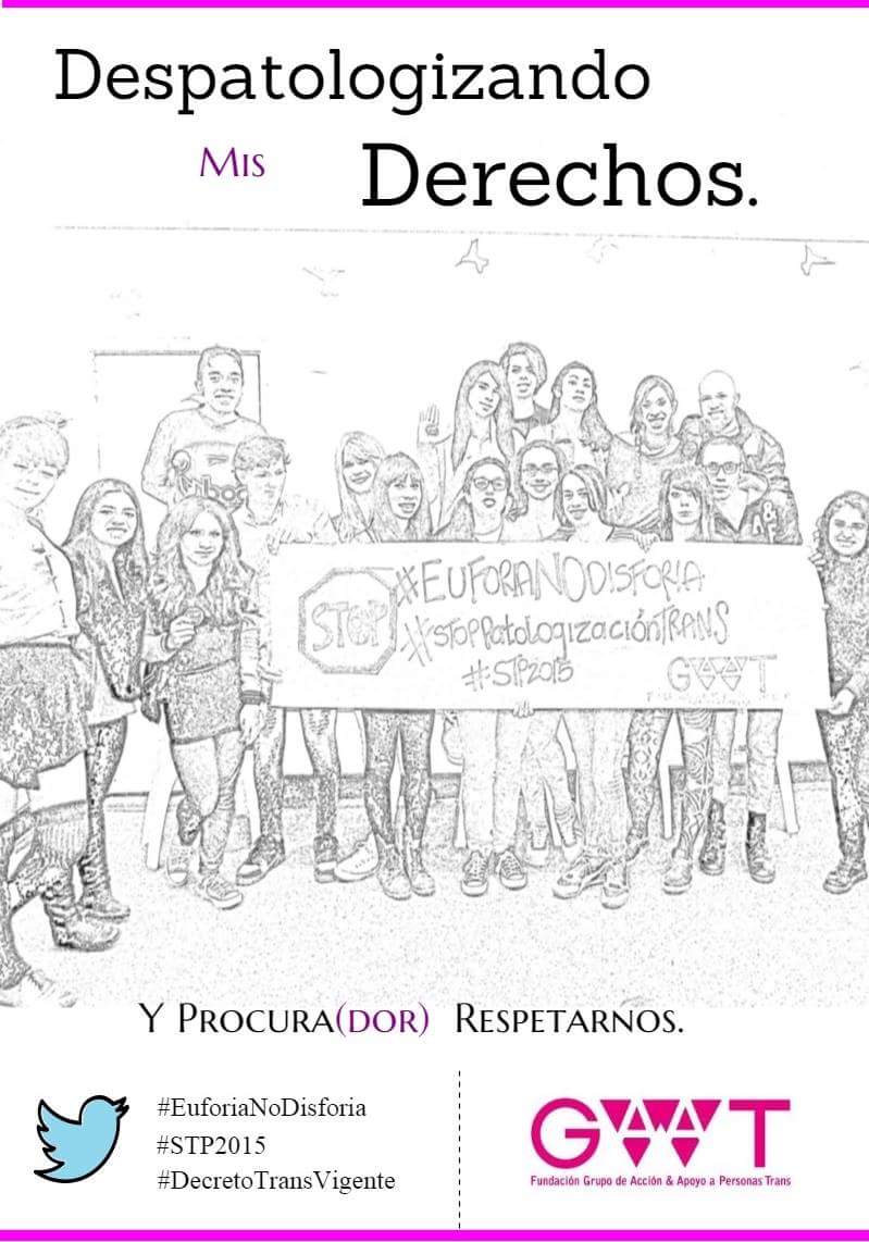 FundacionGAAT's tweet photo. @AngeeQuim @LAURAWEINS @MsieurCORBATIN @TGworldNews @WipeHomophobia @womenslink @ElSofaCapital @EstiloLgbti https://t.co/BElBDjHCq3