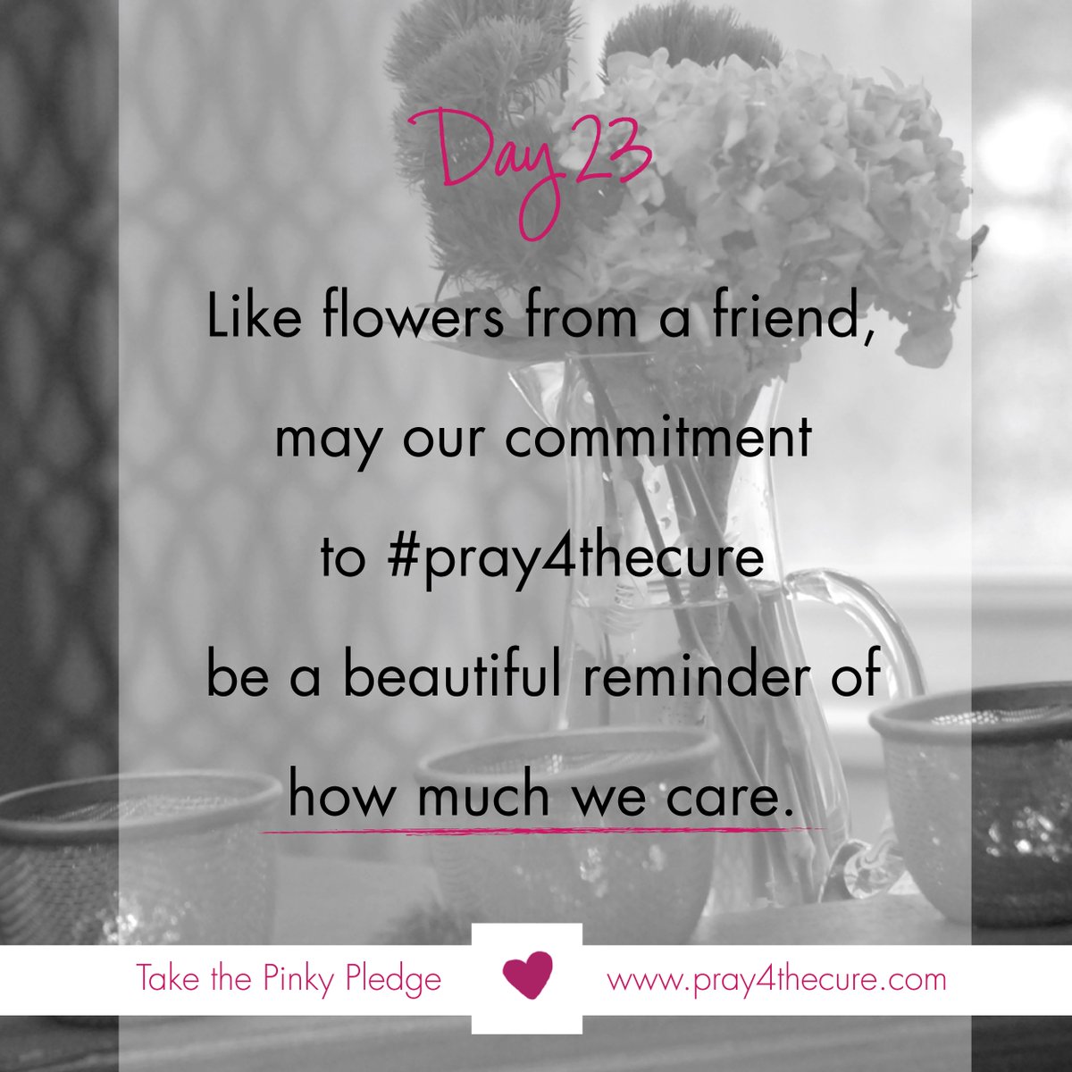 Who do you know that needs to know you are praying? Share this with someone today. #pray4thecure