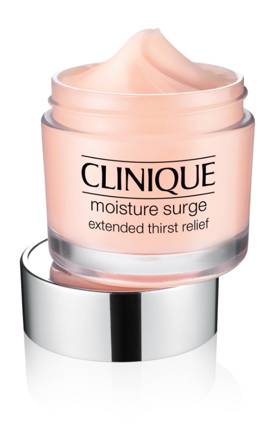 Clinique's tweet photo. After-work makeup refresher: pat Moisture Surge lightly over your face. Gets you glowing again. https://t.co/KQAH94QsBG