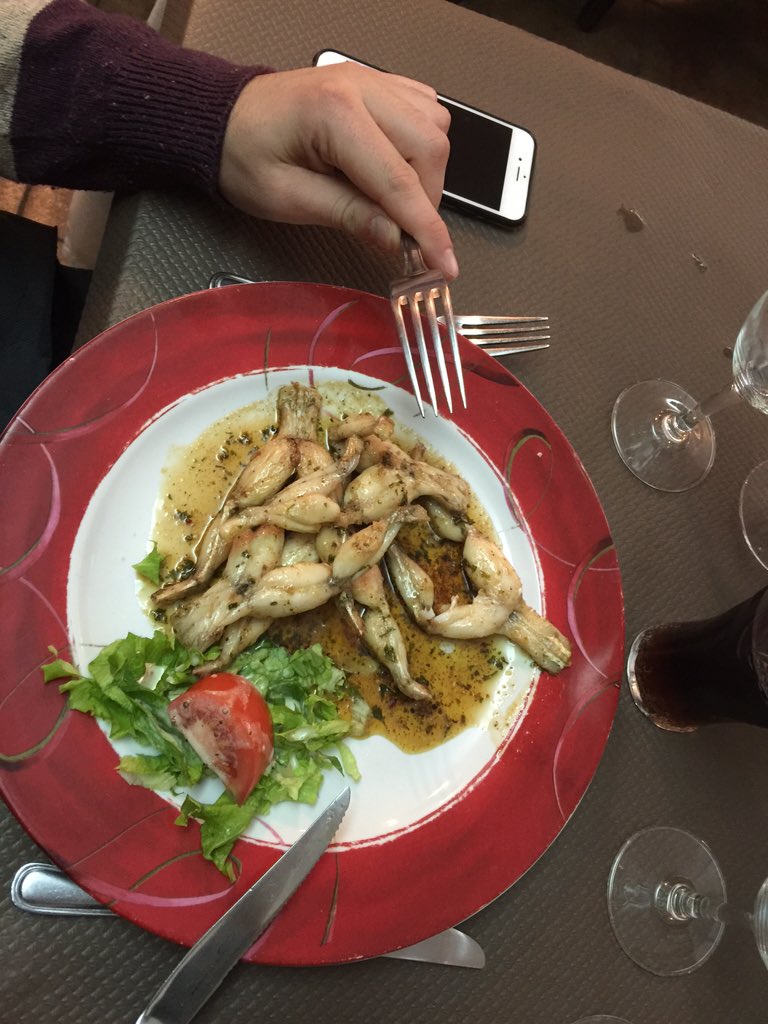 table_service's tweet photo. Snails, frogs legs and mini crabs in France! #TableService https://t.co/nf9IqGYymJ