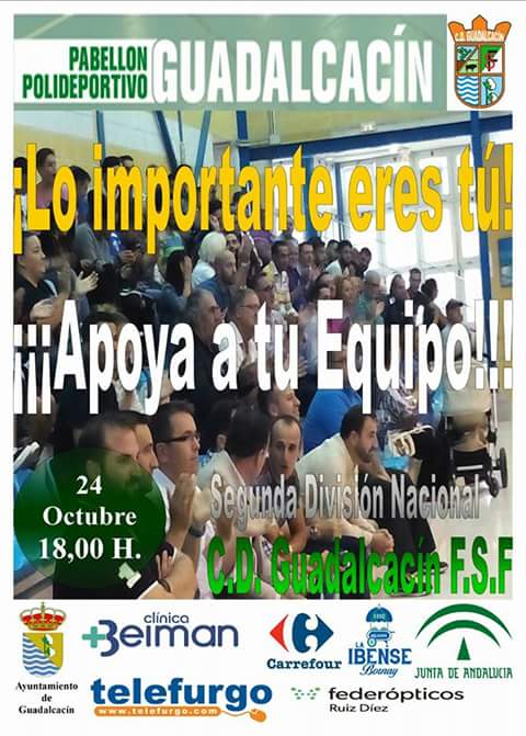 Mñn no os perdais el partido todos al pabellon a animar @Gudalcacinfsf   con fuerza, no se escapa nada! #FORZAGUADA