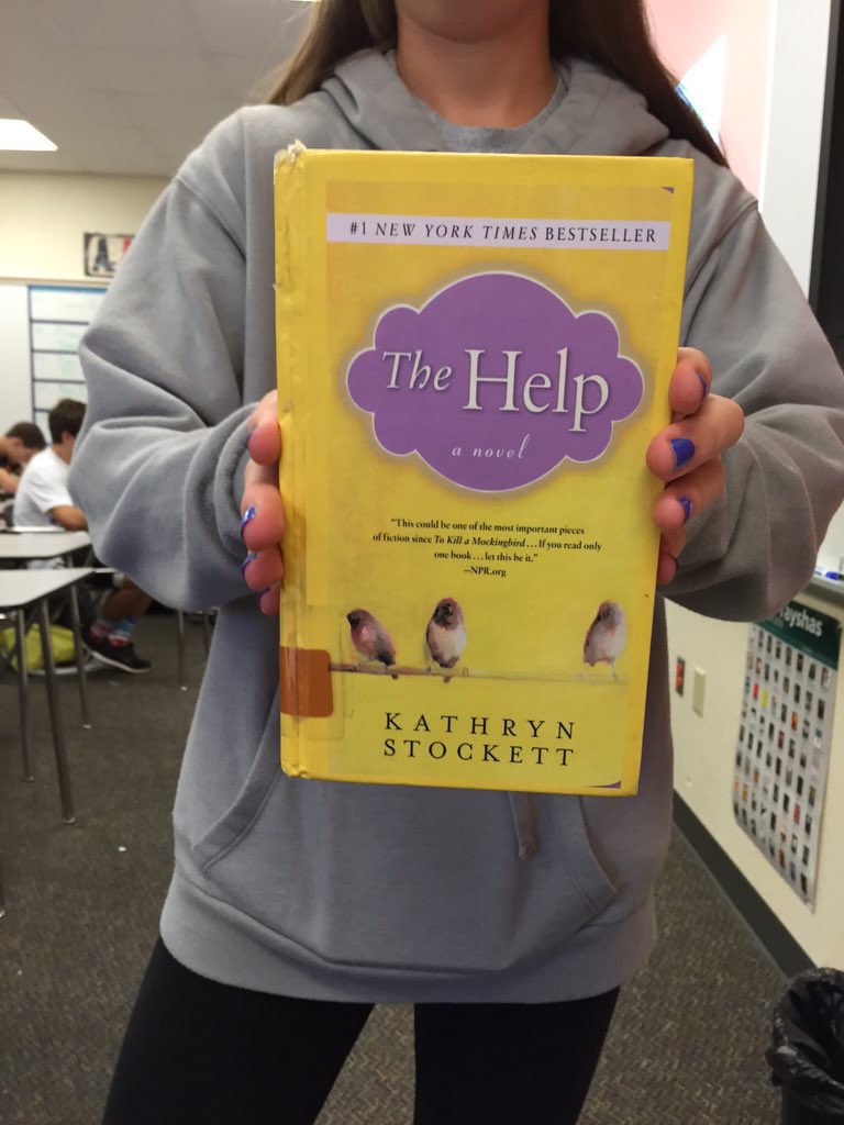 KZStantonEdu's tweet photo. #ClarkReads The thing I liked most about The Help was that Mrs. Celia Foote was willing to help Minny in any way. https://t.co/l51i8TpopC