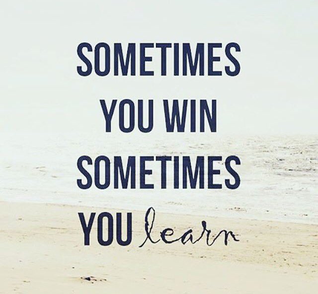 You never lose