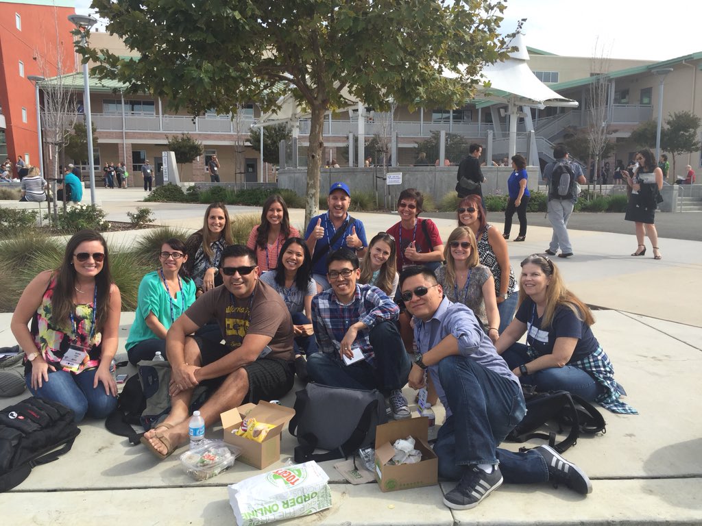 teachusingtech's tweet photo. Now the #fallcue Fullerton School District picture is complete #minus .@ruben_reed https://t.co/9kOrJgXrnA