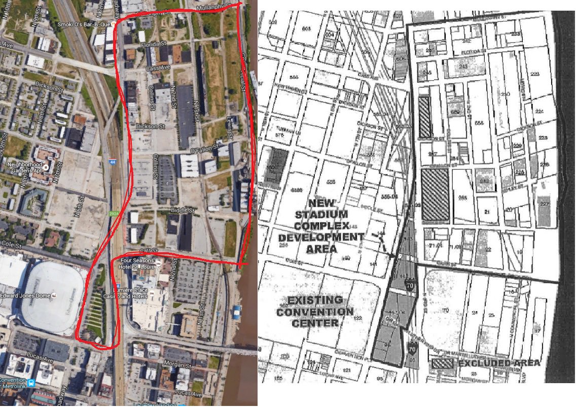 WeenFactsDaily's tweet photo. If the Board of Alderman have a better plan for this area that #STLNFL that costs less than $6m, let me hear it. https://t.co/8KWv7MaWvU