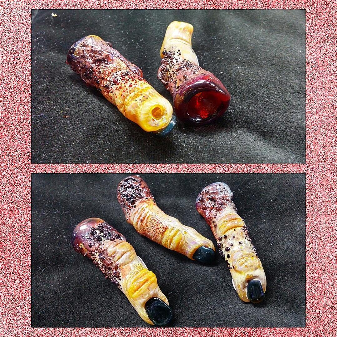 highupwaterpipe's tweet photo. #HappyHalloween  🎃 Come check out new #treats like these #scary chillums @ #highup #stayhigh # columbus #ohiostate https://t.co/kONo9MYJjL