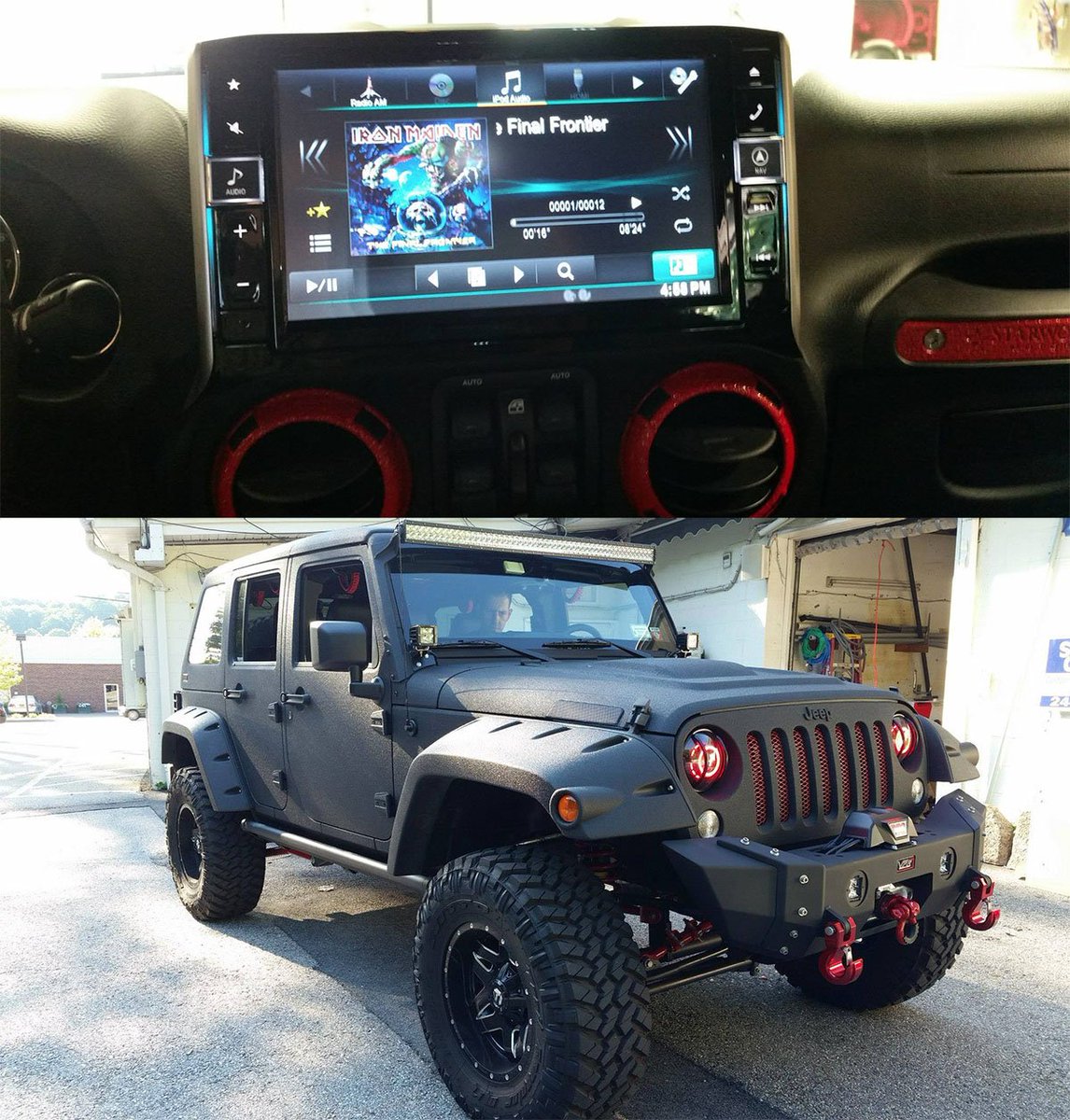 New #Jeep #Wrangler #AlpineRestyle install rockin <a href="/IronMaiden/">Iron Maiden</a>. Badass!  bit.ly/1QbvGLI #caraudio