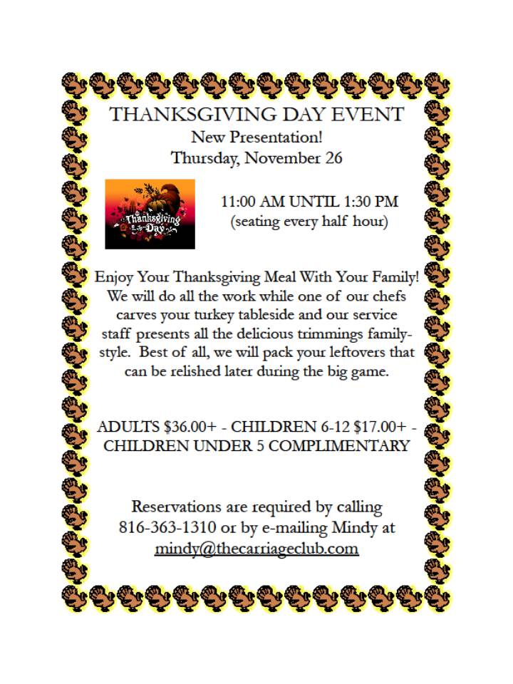 CC_KansasCity's tweet photo. Come and enjoy your Thanksgiving meal with your family! We will do all the work and carve your turkey tableside! https://t.co/yyFNu1cSrH