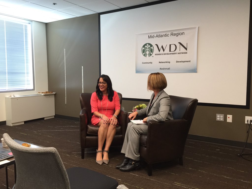 SBUXNICK's tweet photo. Great interview with @cdolcelatte for the first #wdnmatl speaker! @ginasbux @RkellyRachel #tobeaparter https://t.co/6AHOm6mdNJ