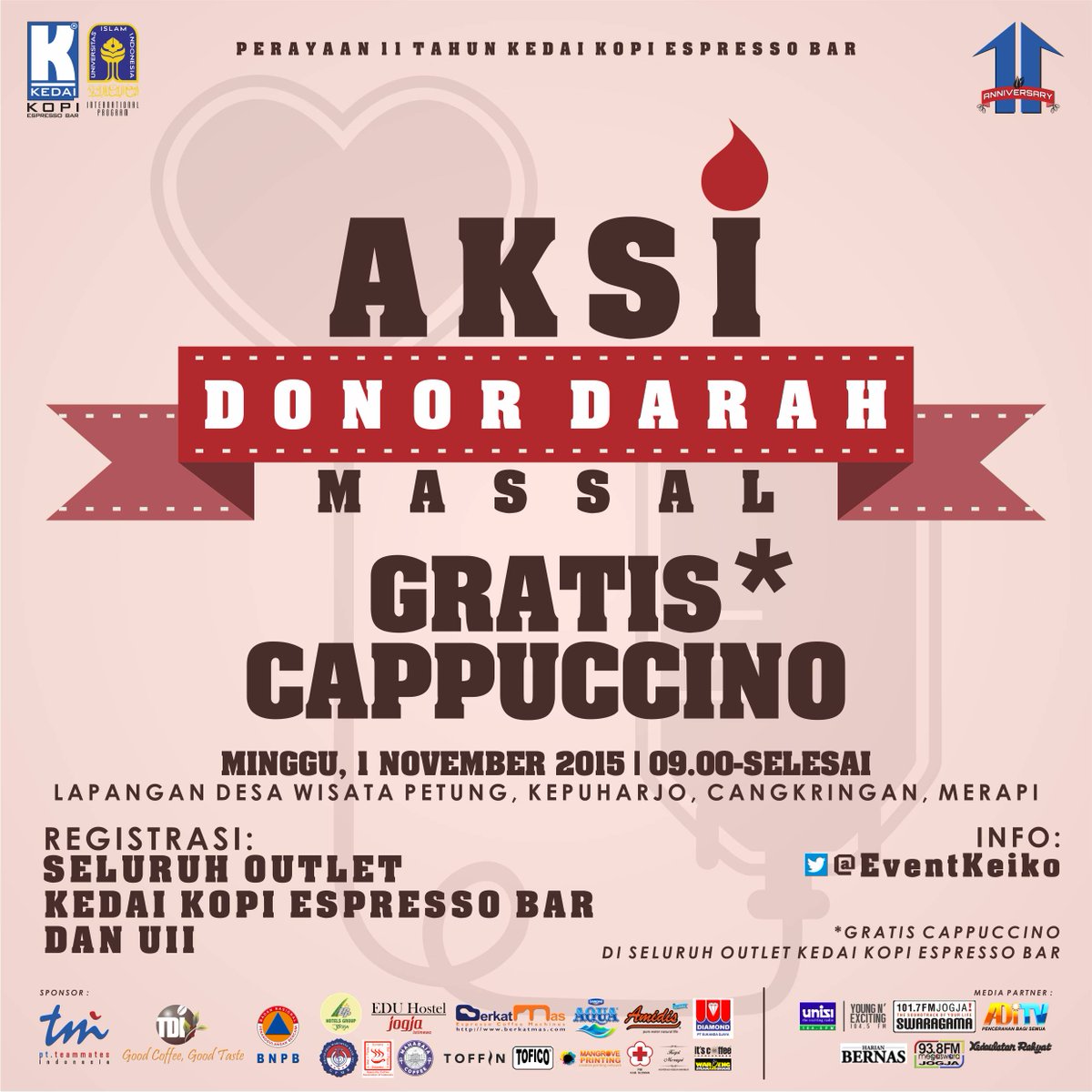 neilment's tweet photo. Ayo unjuk kepedulian kita utk alam &amp; kopi MERAPI-JOGJA, banyak KOPI GRATIS, HADIAH/DOORPRIZE &amp; HIBURAN yg menati! https://t.co/LydpL6vhcX