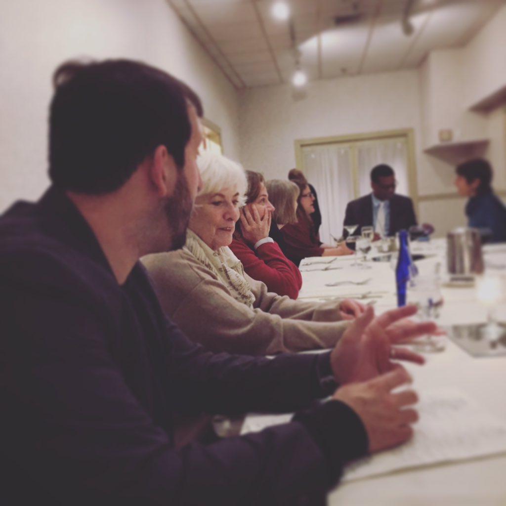 NETC52's tweet photo. @BettyBuckley great dinner conversations #netc2015 https://t.co/5Dw4cj4U8T