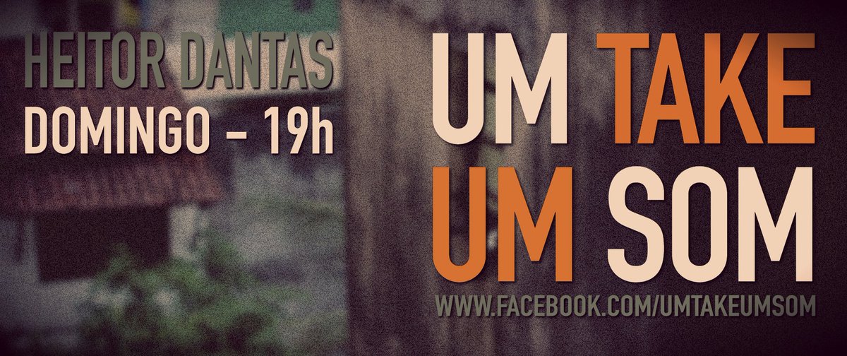 SessionEm's tweet photo. Neste domingo tem UM TAKE UM SOM, com o cantor e compositor, Heitor Dantas.
Assista aqui : https://t.co/qgMRZON9PZ https://t.co/iuABhsNLjz
