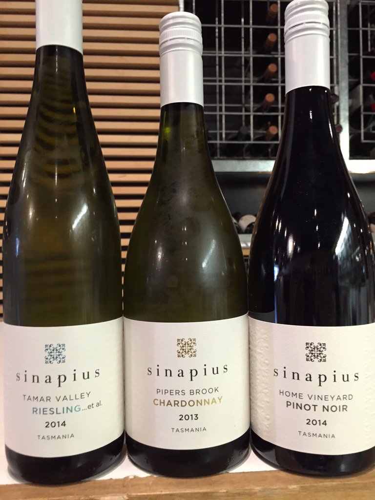 Vaughn Dell is pouring his delicious 2014 pinot &amp; chardonnay <a href="/PrinceWineStore/">Prince Wine Store</a> today #tasmanianwine #wine #sinapius