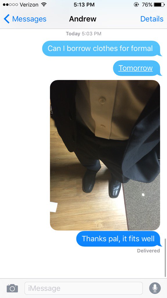JustinWard96's tweet photo. When I ask Andy if I can borrow something... https://t.co/zgPK1JOk4H