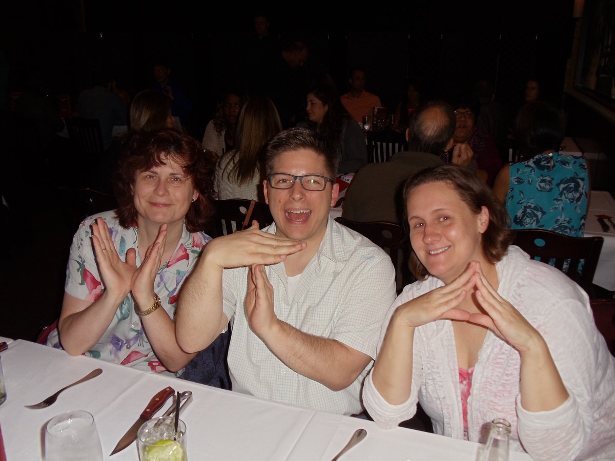 RISC_Inc's tweet photo. Give me a V; give me a T; give me an A...VTA! Having some fun at the evening event last night. @RISCVTAMarc #VTALive https://t.co/8Iw3mPrU18
