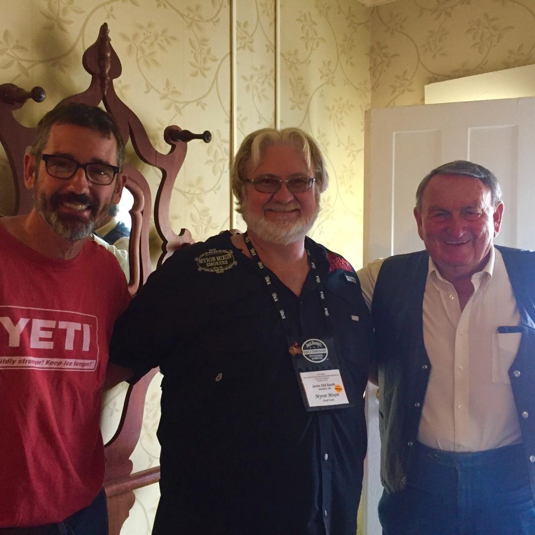 tuffystone's tweet photo. Great times w/ @Lord_of_Q & Pat Burke at Miss Mary Bobo's kickoff lunch! #TheJack2015 @JackDanielsBBQ https://t.co/0BLKuUyRNx