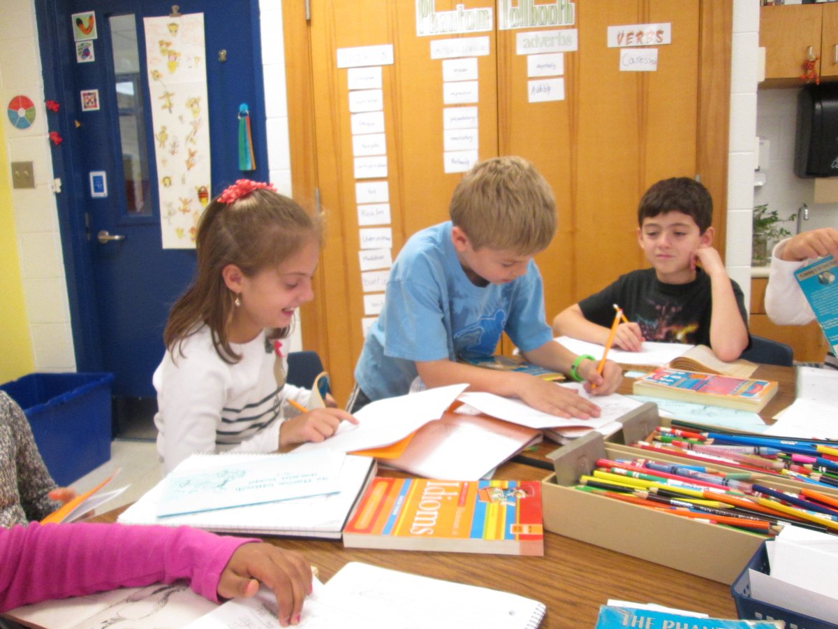 ChallengePV's tweet photo. #3LAH is loving all the figurative language in The Phantom Tollbooth! https://t.co/UOtXwXSzXt