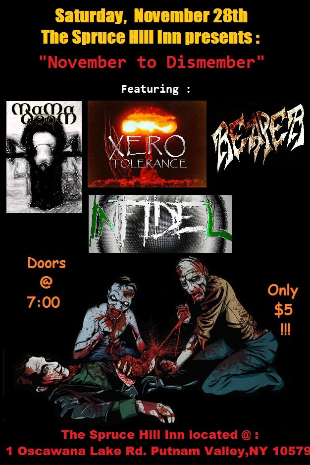ReaperMetal's tweet photo. Bringing the METAL back to The Spruce on 11/28 c'mon out, just $5! #heavymetal #powermetal #show #gig #concert https://t.co/E4dGQyJNnn