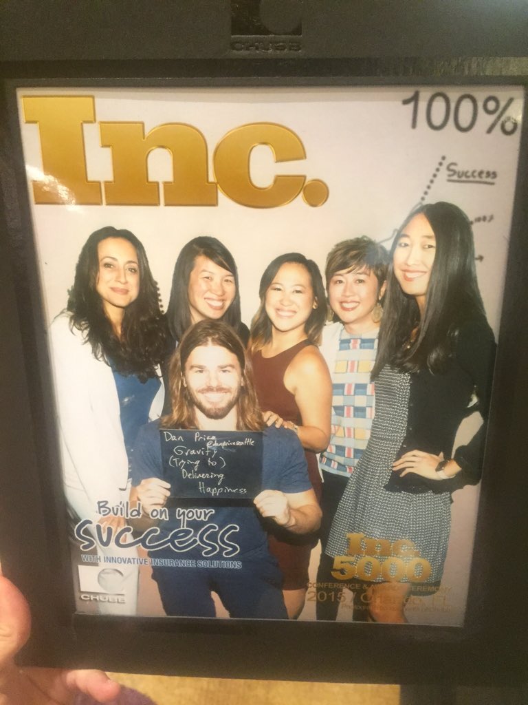 Amazing time <a href="/inc5000/">Inc. 5000</a> delivering happiness together with @jessicamah @danpriceseattle @DHMovementCEO #inc5000