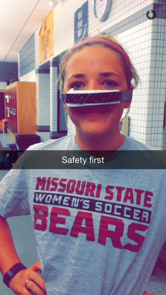 alainaderse's tweet image. when your whole team (including your coaches and trainers) trick you into wearing this during practice