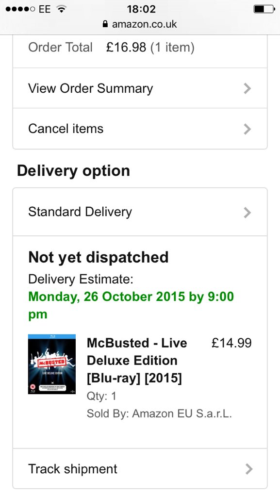 OpheliaMCFLY_GD's tweet photo. @tommcfly Tom I have both formats on order 😄😍🤘🏻 #mcbustedmeat can't wait till they both arrive https://t.co/k0aY0ztpNr