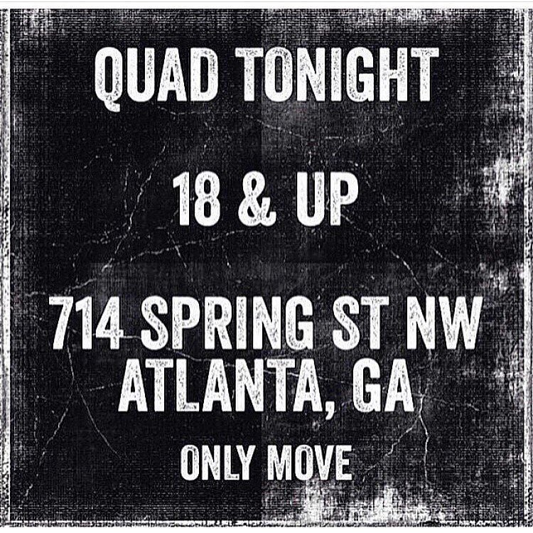 reignlvrd's tweet image. #QUADTONIGHT FOR #AUCHomecoming2k15 #AUCHomecoming (FREE w/RSVP)