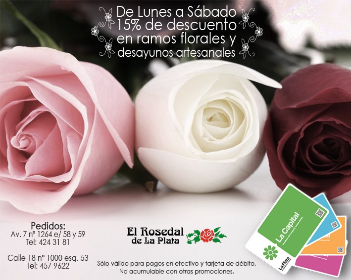 TarjetaLC's tweet photo. Siempre es lindo regalar y recibir flores, ¡con o sin motivos! El Rosedal Florería https://t.co/4awhgQugNk