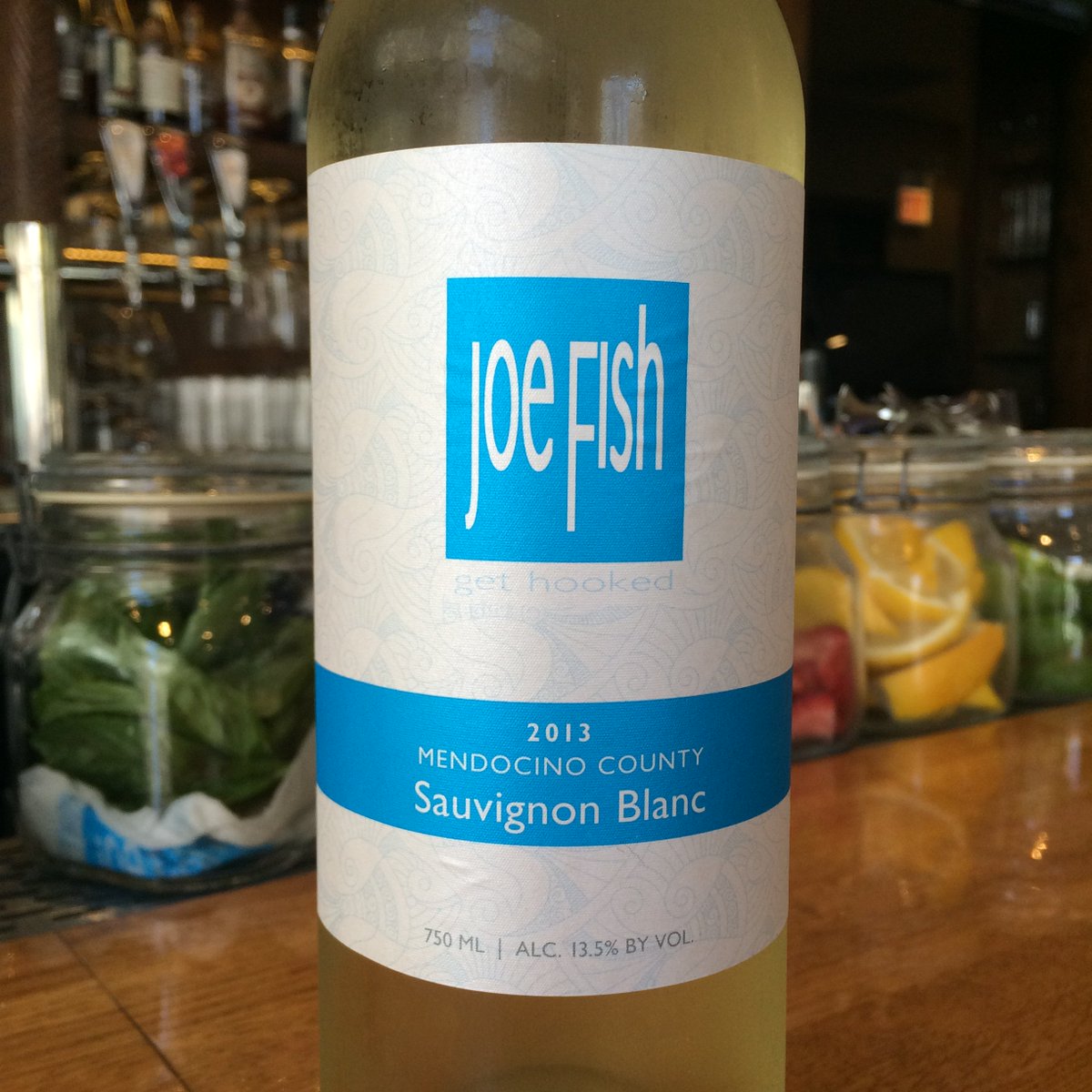Light, crisp, and refreshing -- Joe Fish Sauvignon Blanc pairs well with seafood AND pasta!