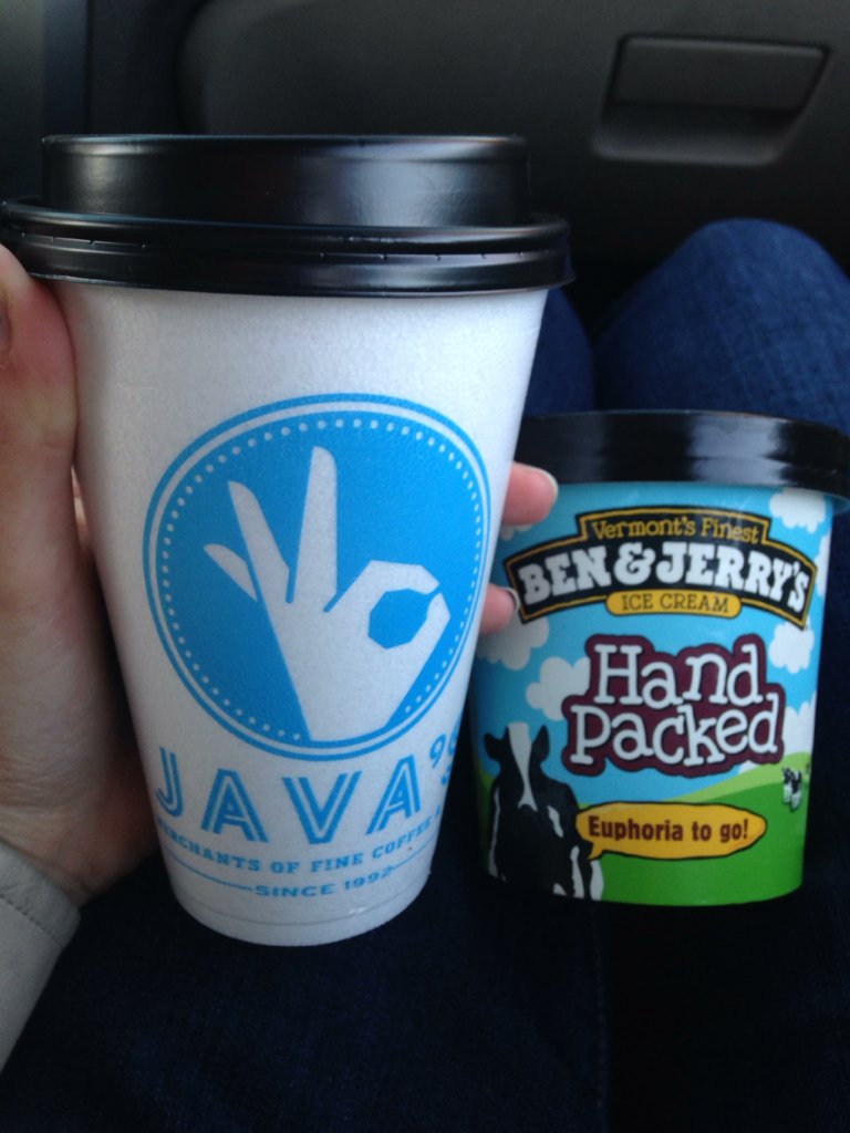 BriJuda's tweet photo. Got my last few treats for #CSW15 thanks @ritcommuters ☺️☕️🍦 https://t.co/pv2zBQEa6L